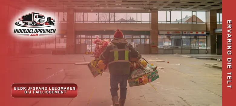 Medewerker levert bedrijfspand leeg en bezemschoon op bij faillissement, bewijs van afvoer beschikbaar voor curator in België