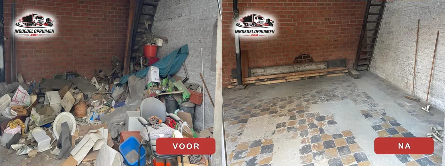 Garage leegmaken: voor en na de inboedelopruiming