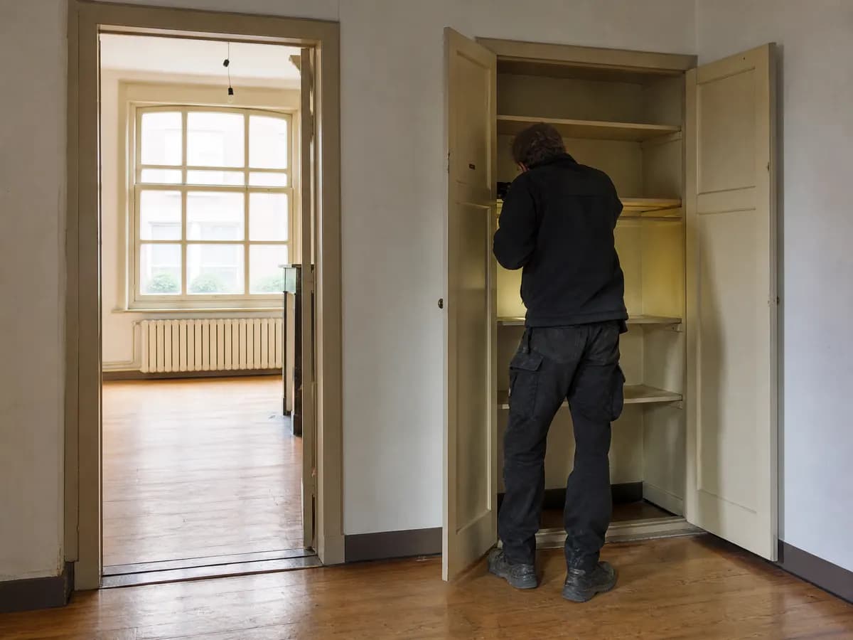 Laatste controle door een lege woning voor een bezemschone oplevering