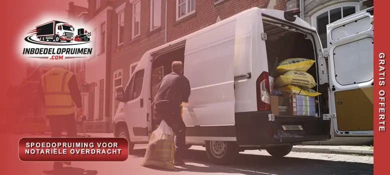 spoedopruiming voor notariële overdracht