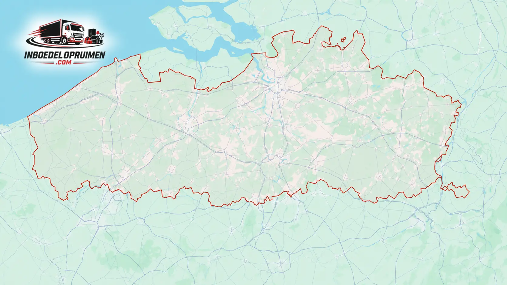 kaart-vlaanderen-inboedelopruiming-werkgebied Kaart van Vlaanderen met werkgebied inboedelopruimen.com