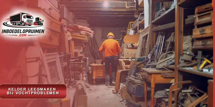 Kelder leegmaken bij vochtproblemen