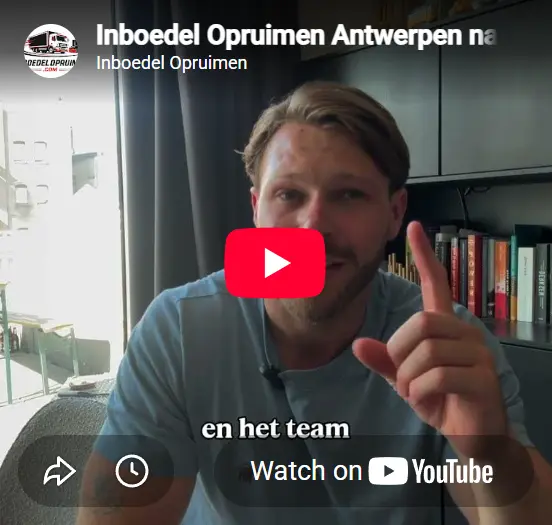 Timo uit Antwerpen vertelt over inboedel opruiming na overlijden - klantervaring video